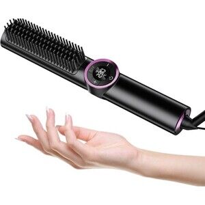 JolinKoin Ceramic 3 In 1 Hair Straightening And Curling Brush